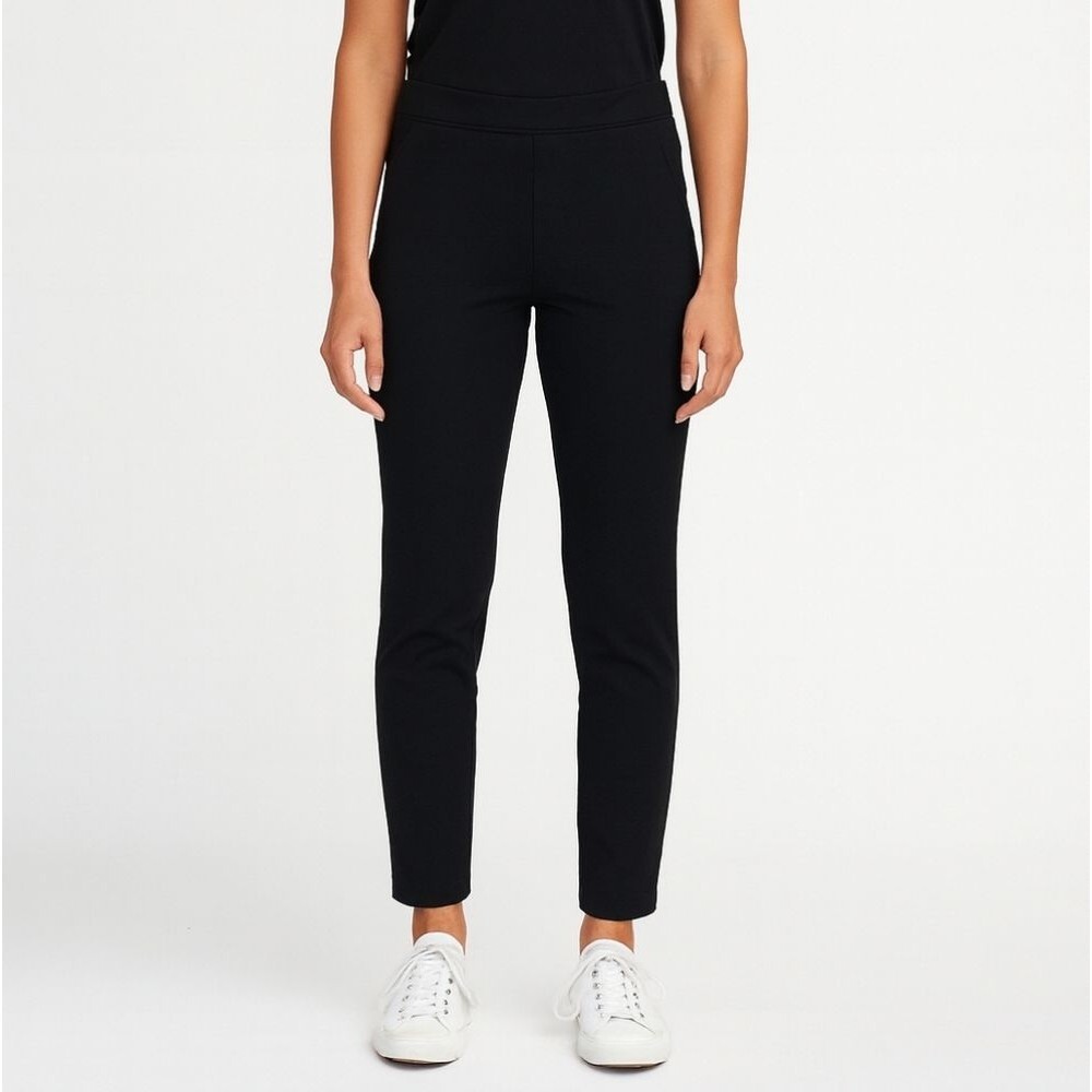 Banana Republic Women 2P Black Skinny Tapered Ankle Dress Pants Petite Workwear